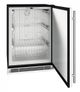 U-Line 1 Class 24" 4.8 Cu. Ft. Stainless Solid Undercounter  Freezer-1