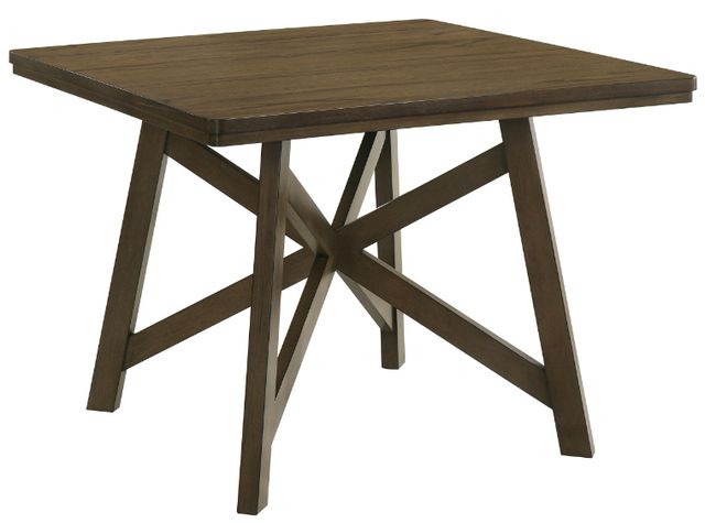Coaster® Canfield Brown 47" Square Counter Height Dining Table-0