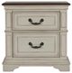 New Classic® Home Furnishings Anastasia 5-Piece Antique White Queen Upholstered Bedroom Set with Two Nightstands-4