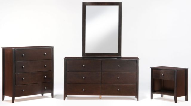 Night & Day Furniture™ Zest Cases Dark Chocolate Nightstand-1