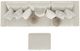 Jackson Furniture Jazzy 4-Piece Bone Small Spaced Sectional with Storage Ottoman-4