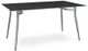 Amisco Customizable Alys 60" Black Italian Porcelain Top with Rectangular Table Base-0