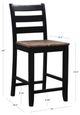 Powell® Vail Black Counter Stool-2