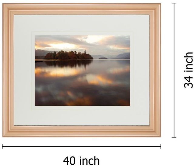 Classy Living Peter Adams Golden Lake 34" Wall Art-2