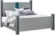 Global Furniture USA Logan Siver King Bed with LED and Speakers-0