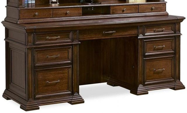 aspenhome® Grand Classic Tobacco 74" Credenza Desk-0