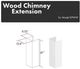 ZLINE Bright White Wooden Chimney Extension-0