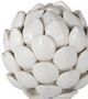 A & B Home Albinia White 10" Large Artichoke Decorative Object-1