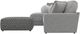 Jackson Furniture Canyon 3-Piece Gray/Platinum/Zinc Left-Arm Facing Sectional and Ottoman-5