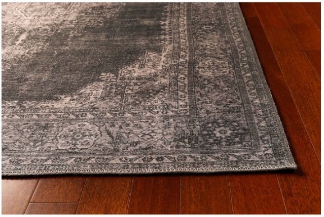 KAS Rugs London Grey Lauren 5'x8' Area Rug-1