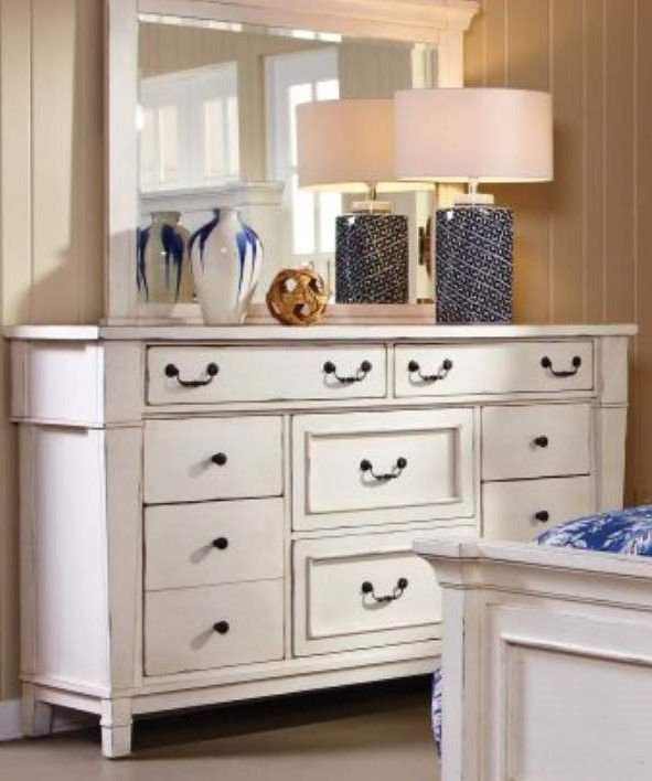 American Wholesale Furniture Stoney Creek White Mirror-1
