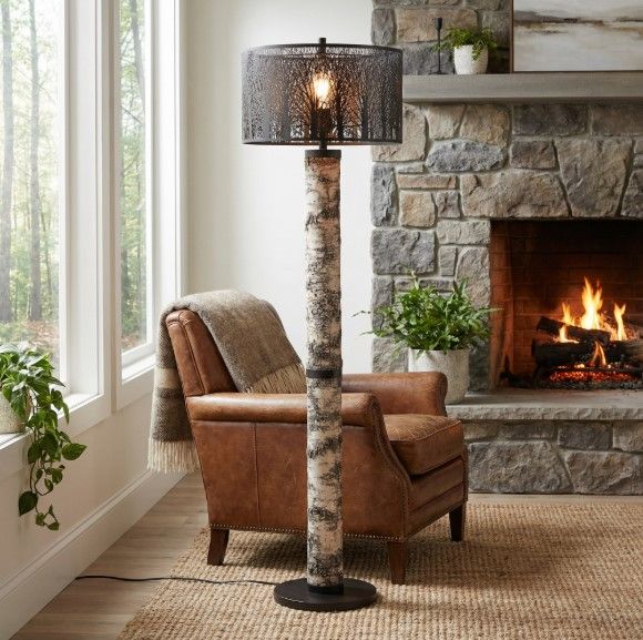 Crestview Collection Morris Black Floor Lamp-1