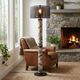 Crestview Collection Morris Black Floor Lamp-1