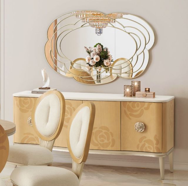 Michael Amini® Camellia Field Caramel Sideboard -1