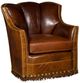 King Hickory Customizable Pecos Leather Swivel Gliding Chair-0