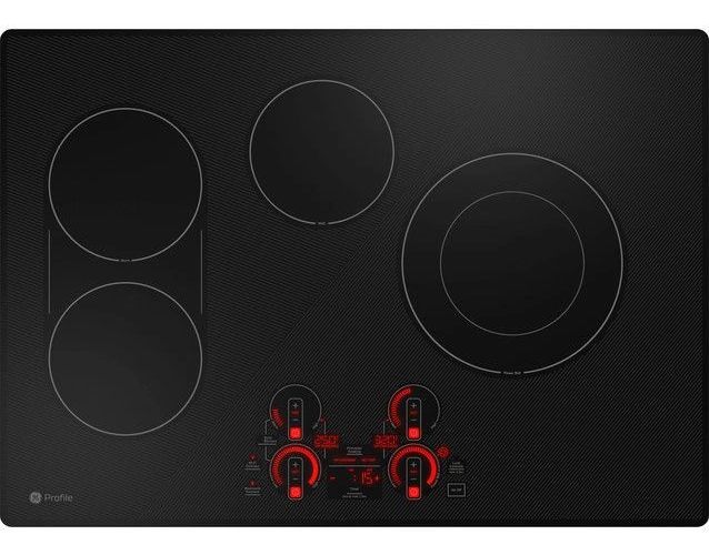 GE Profile™ 30" Black Electric Cooktop-2