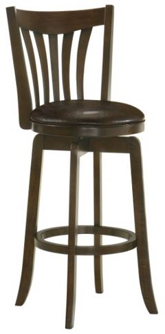 Coaster® Lambert Dark Cherry Pub Height Swivel Bar Stool