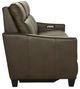 La-Z-Boy® Quinault Dark Chocolate Leather Power Reclining Sofa with Headrest-4