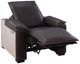 ACME Furniture Misezon Aluminum/Dark Brown Leather Power Recliner-1