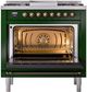 Ilve® Nostalgie II Series 36" Emerald Green Pro Style Dual Fuel Range-2