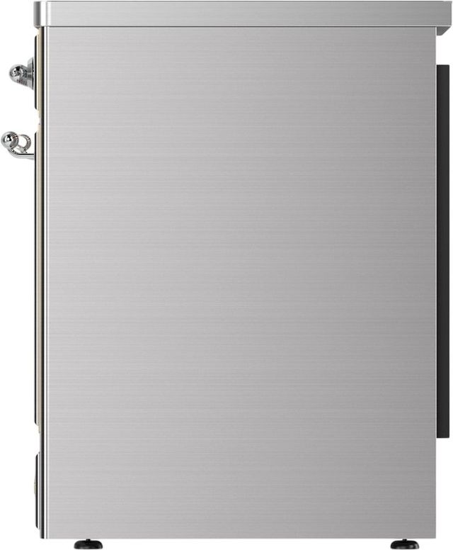 Ilve® Majestic III 30" Stainless Steel Pro Style Induction Range with Triple Glass Door and Chrome Trim-3