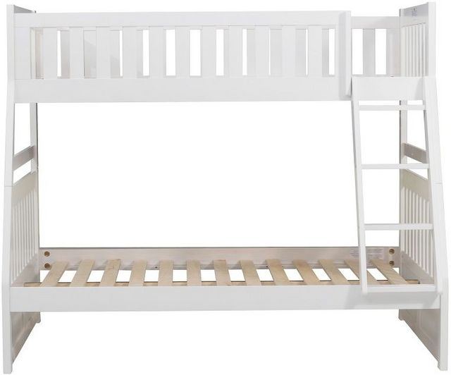 Homelegance® Galen White Twin/Full Bunk Bed-1