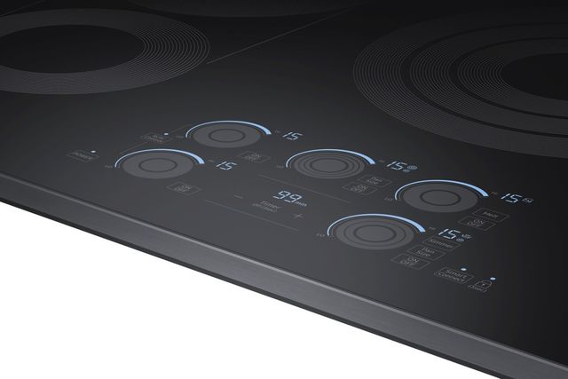 Samsung 36" Fingerprint Resistant Matte Black Stainless Steel Electric Cooktop-2