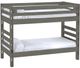 Crate Designs™ Furniture Graphite Twin/Twin Ladder End Bunk Bed-0