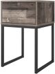 Signature Design by Ashley® Neilsville Multi Gray 20" Nightstand-2