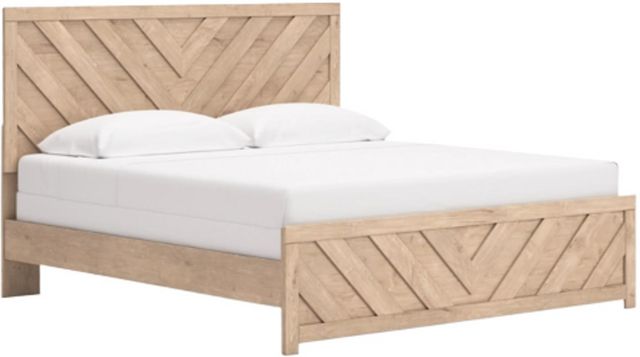 Sanginlane Full Panel Bed - Tan Sanginlane Full Panel Bed - Tan