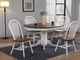 TEI Country Cottage Chestnut/White Side Chair-1