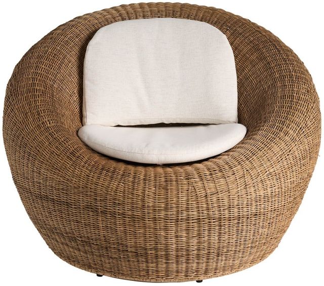Universal Explore Home™ Oasis Sea Pod Woven Slimit Swivel Chair-2