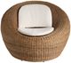 Universal Explore Home™ Oasis Sea Pod Woven Slimit Swivel Chair-2