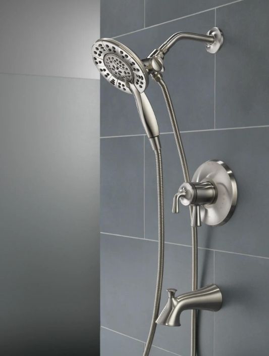 Delta Kayra® Monitor® 17 Series Stainless Two-in-One Tub and Shower Trim-1