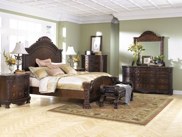 Millennium® By Ashley® North Shore Dark Brown Queen Panel Bed-2