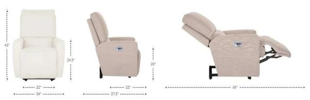 La-Z-Boy® Kells Chestnut Leather Power Wall Recliner with Headrest and Lumbar-1