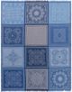 Surya Indira Denim 50"x70" Throw Blanket-1