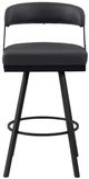 Homelegance® Crowley Black Pub Swivel Chair-2