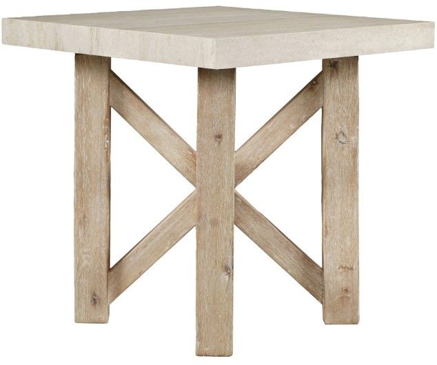 Jofran Inc. Sierrafina Almond Square End Table-2