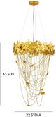 TOV Furniture Butterfly Gold Chandelier-2