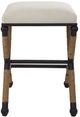 Uttermost® Firth Black/Natural/Oatmeal Counter Stool-3