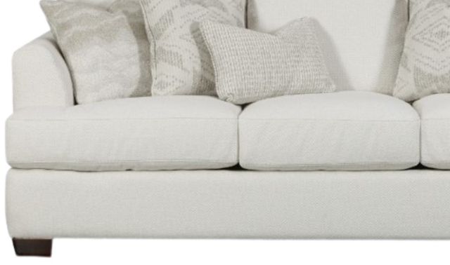 Fusion Furniture Hobnob Cotton White 93" Sofa-1