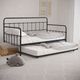 Furniture of America® Thera Black Youth Daybed with Trundle-1