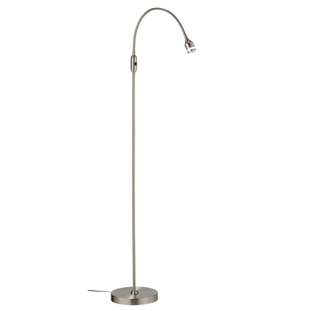 Adesso® Prospect Brushed Steel LED Floor Lamp-0