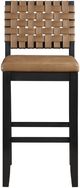 Steve Silver Co. Reid Black/Saddle Brown Barstool-2