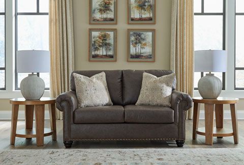 Benchcraft® Roxmere Umber Loveseat-3