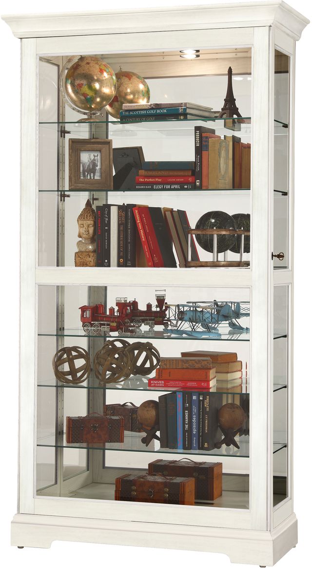 Howard Miller® Tyler IV Aged Linen Curio Cabinet-0