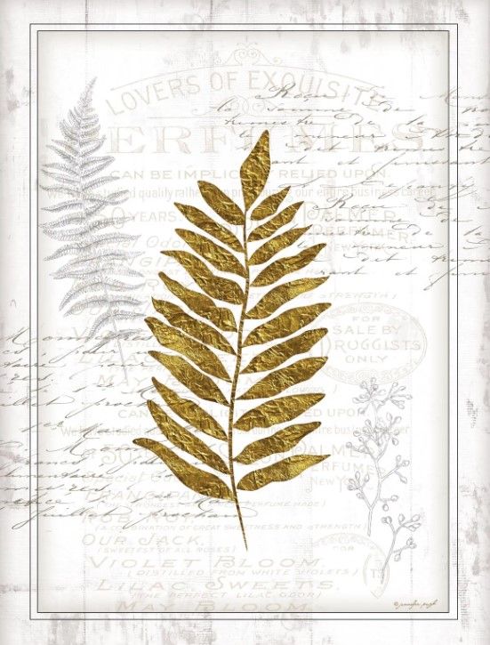 Classy Art Gold Leaf I by Jennifer Pugh Wall Art-1