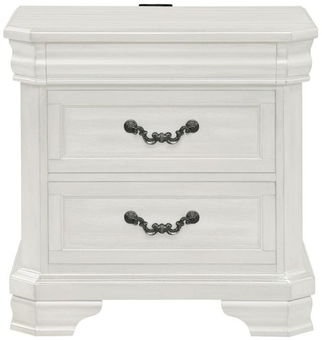 New Classic® Home Furnishings Lyndhurst Vintage White Nightstand-2