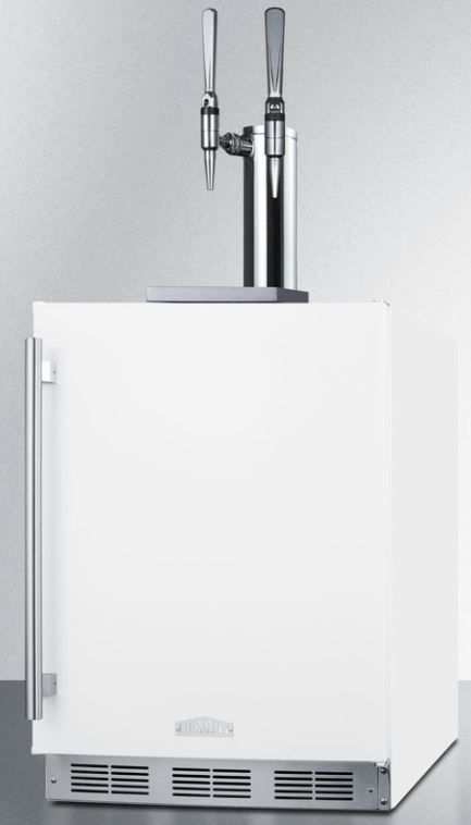 Summit® Commercial 24" White Built In Nitro-Infused Coffee Kegerator-2